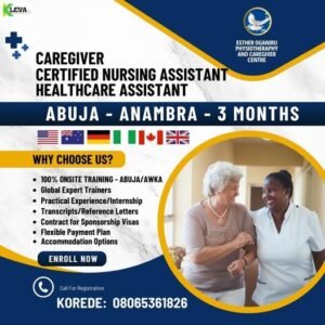 3 month certified nursing assistant (cna) / healthcare assistant (hca) / caregiver